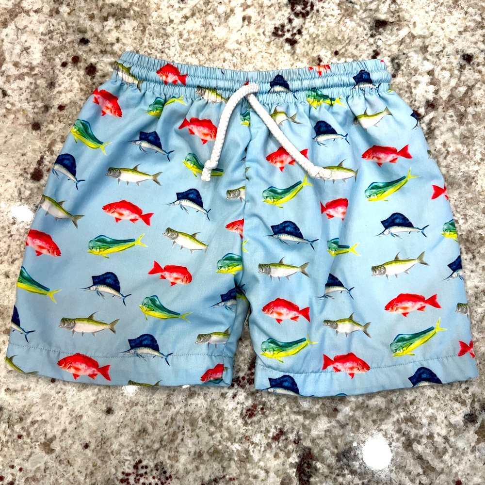 Charming Chandler Boutique-Boys (Deep Sea Fish) Bathing Suit